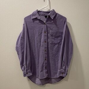 Lavender Corduroy button down